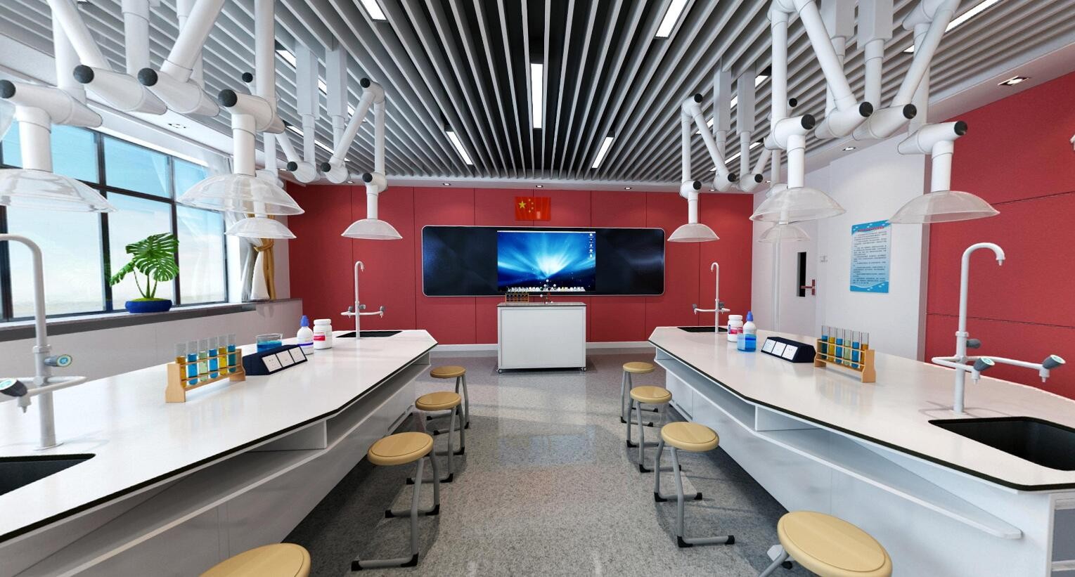 清华大学危爆实验室展厅设计方案一（概念方案）|空间|室内设计|红桃五 - 原创作品 - 站酷 (ZCOOL)